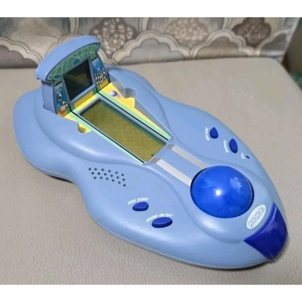 WORKING Radica King Pin Bowling Handheld Electronic Travel Game Roller Ball 2001